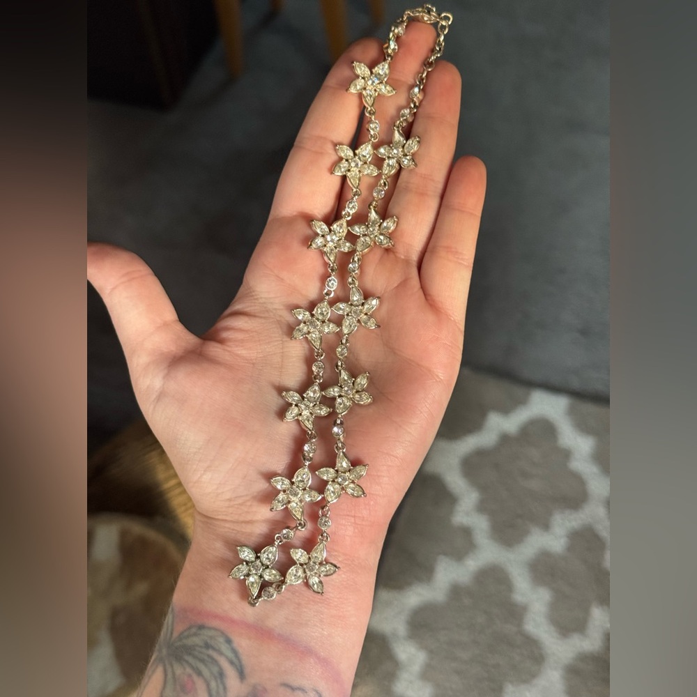 Floral Crystal Necklace